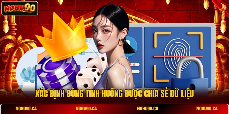 Xác định đúng tình huống được chia sẻ dữ liệu Xác định đúng tình huống được chia sẻ dữ liệu
